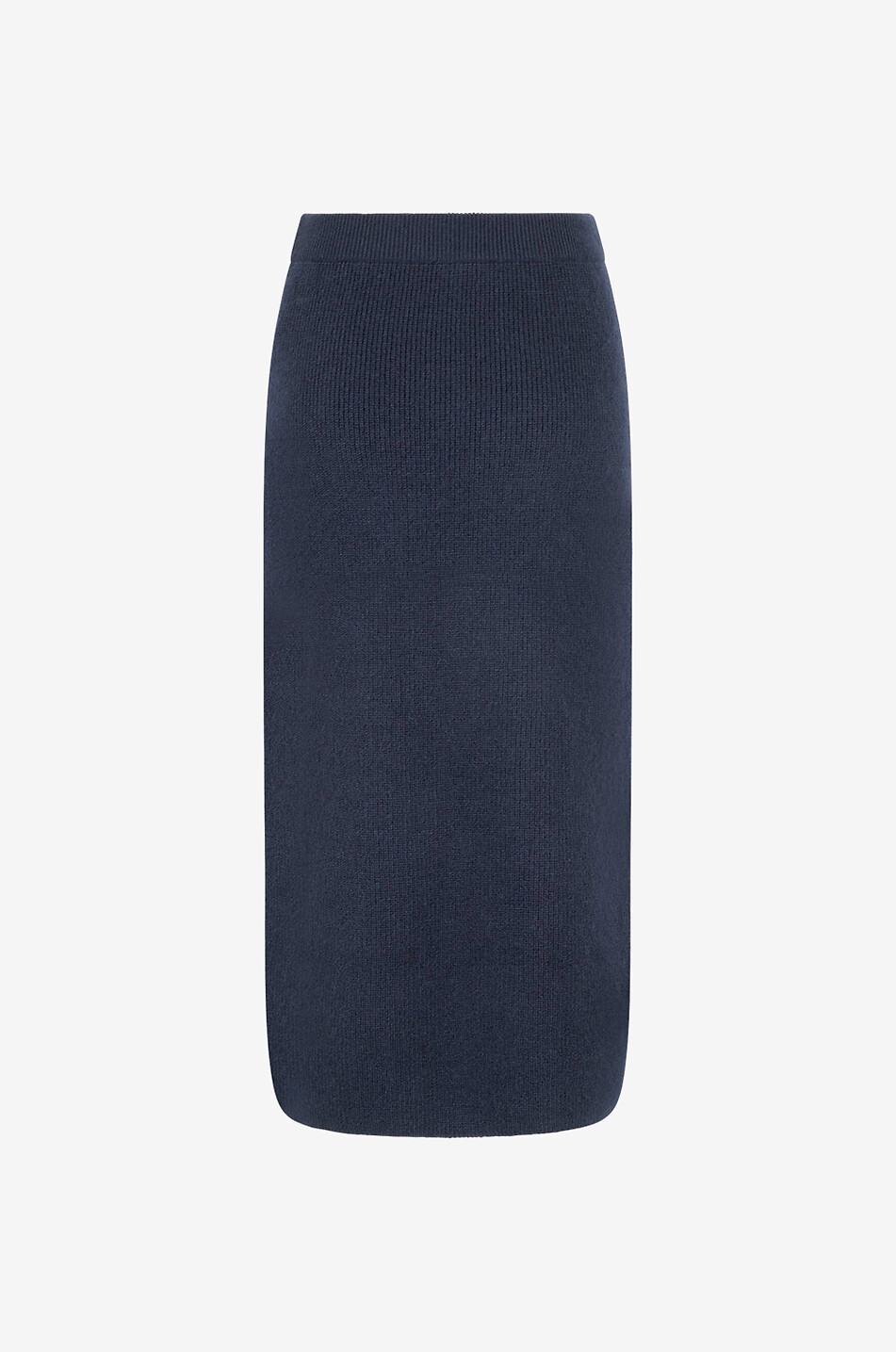 Jupe midi ajustée en maille côtelée de mohair mélangé