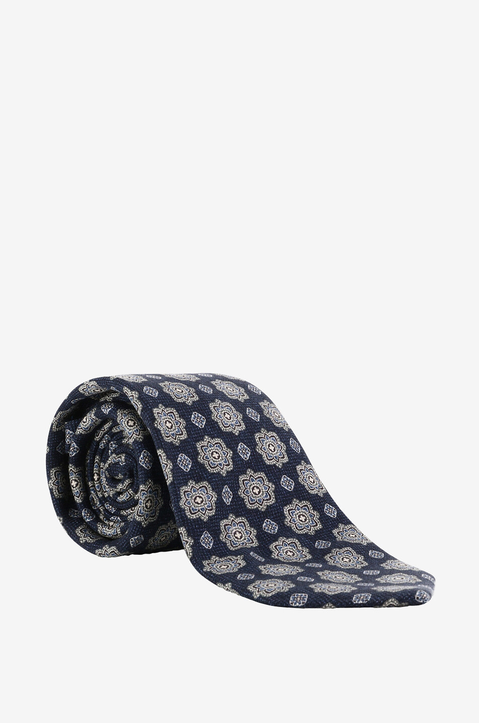 KITON Patterned silk jacquard tie Men DARK BLUE 1