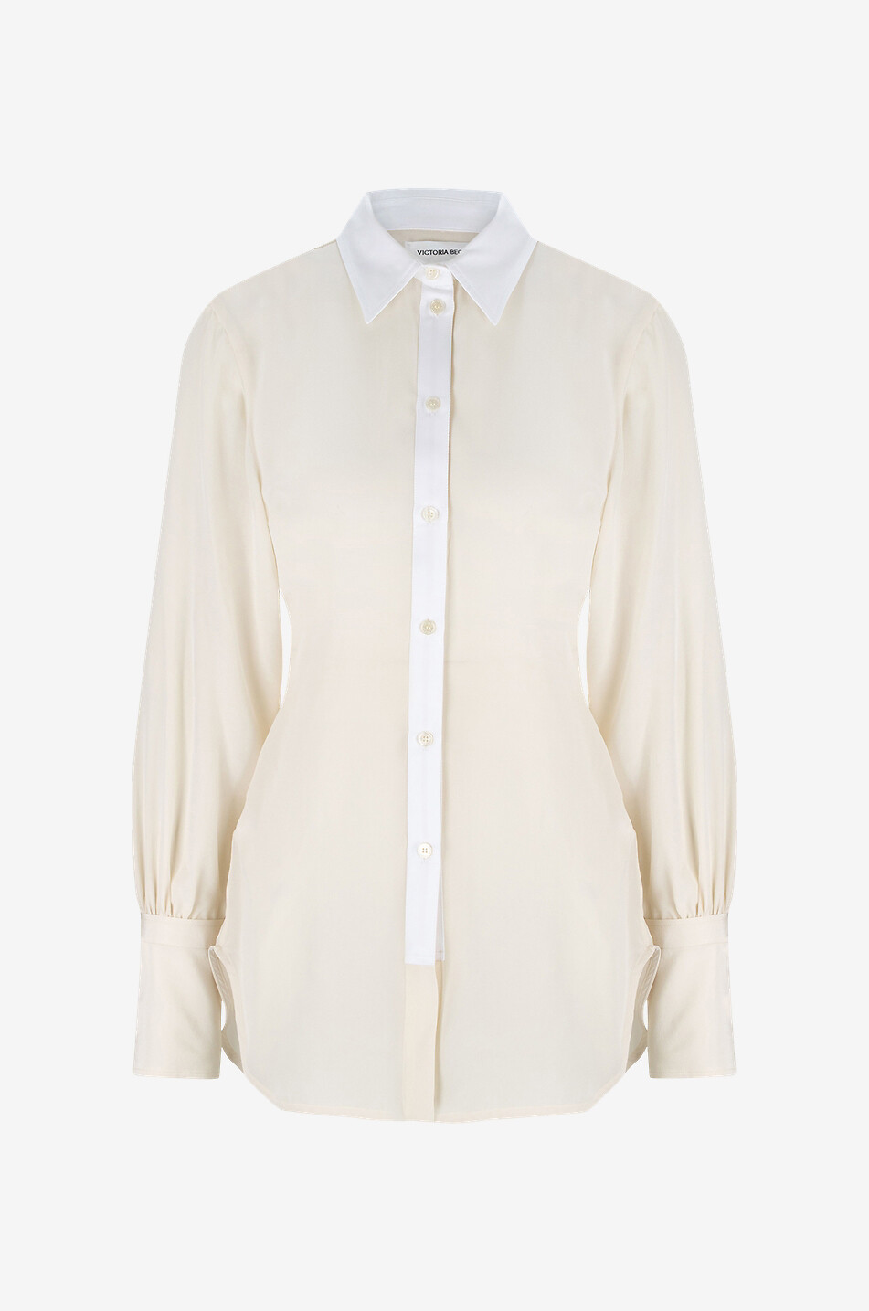 Seidenhemd Contrast Placket