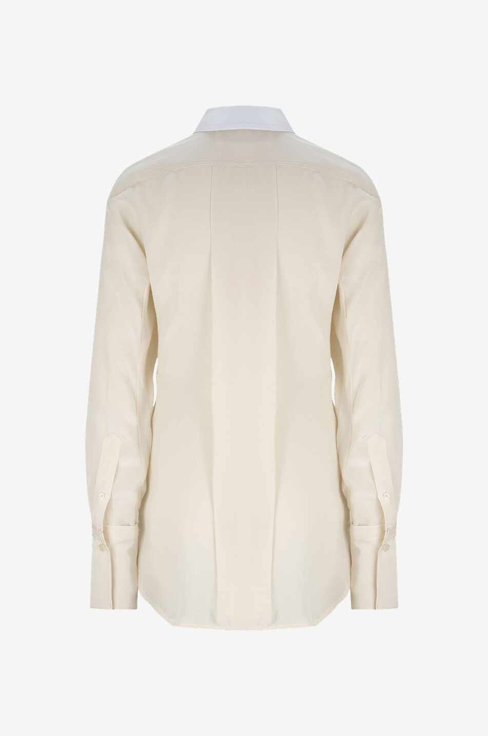 Seidenhemd Contrast Placket