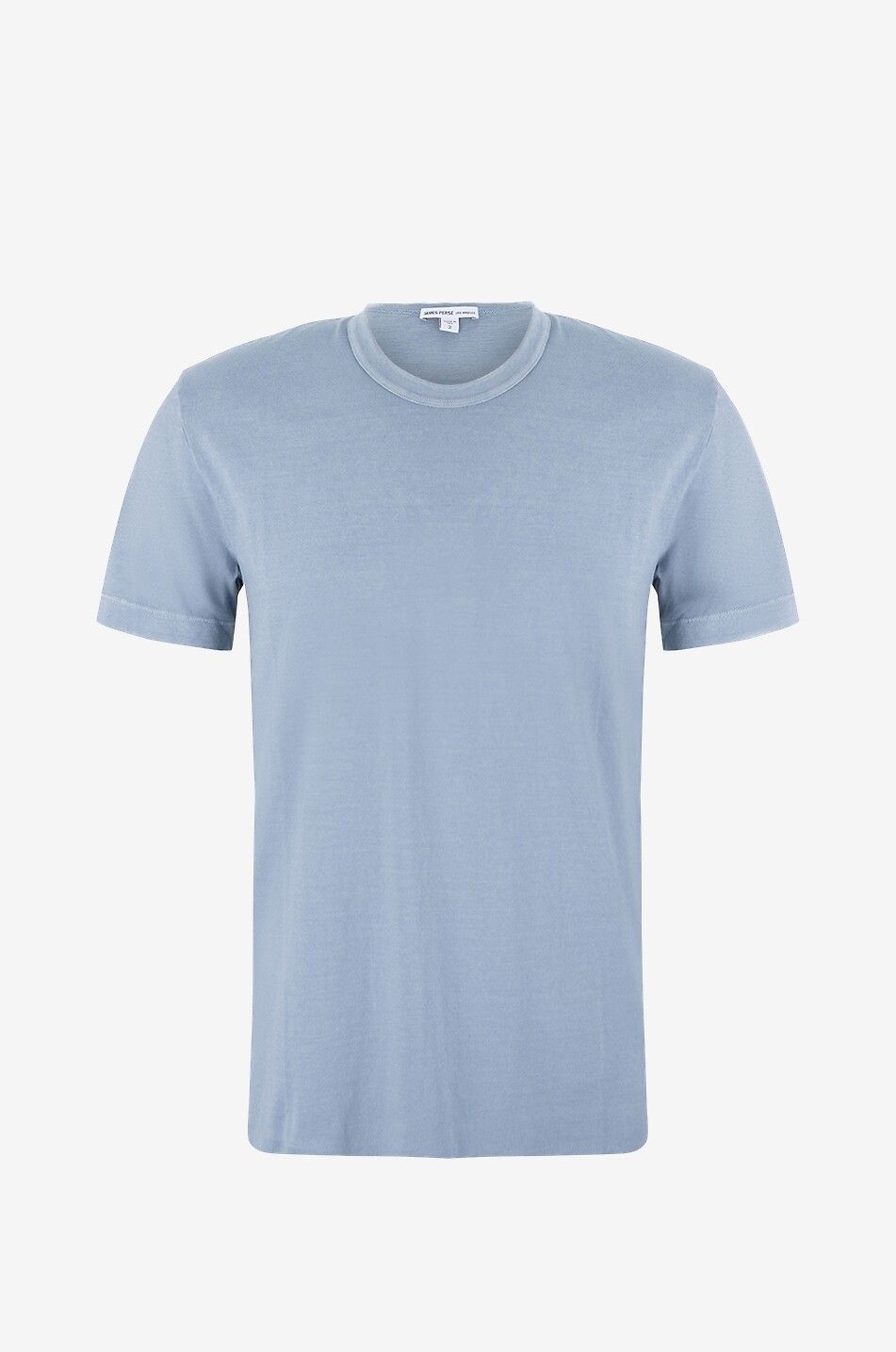 JAMES PERSE Rundhals-Kurzarm-T-Shirt aus leichtem Jersey Herren HELLBLAU 1