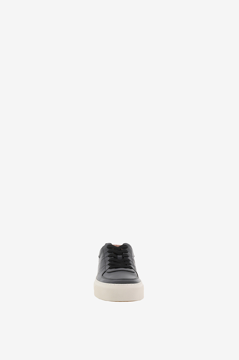 MONCLER Monclub low-top leather sneakers Men BLACK 2