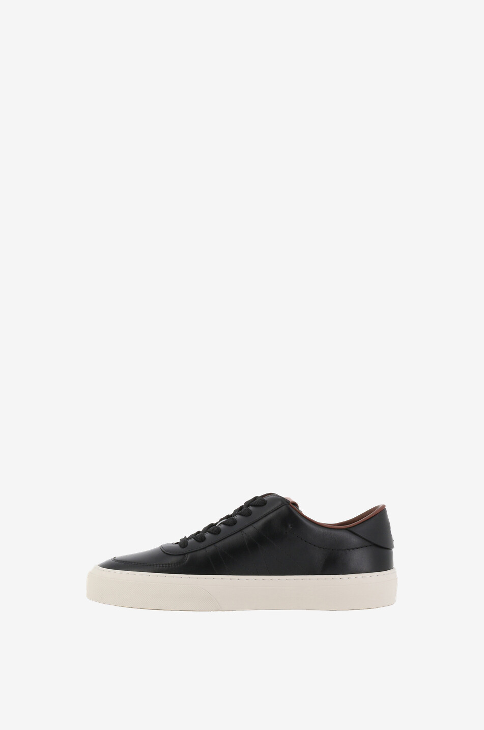 MONCLER Monclub low-top leather sneakers Men BLACK 3
