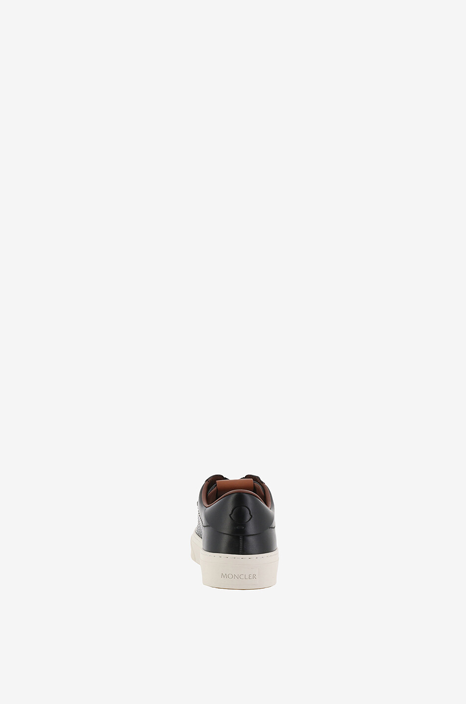 MONCLER Monclub low-top leather sneakers Men BLACK 4