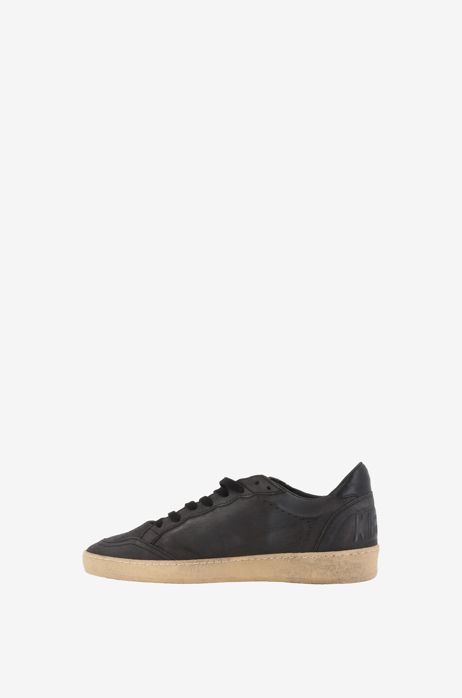 GOLDEN GOOSE Ball Star nubuck and nappa leather low-top sneakers Men DARK GREY 3