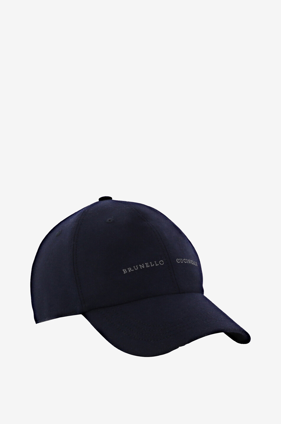 BRUNELLO CUCINELLI Cashmere and silk felt baseball cap Men DARK BLUE 2