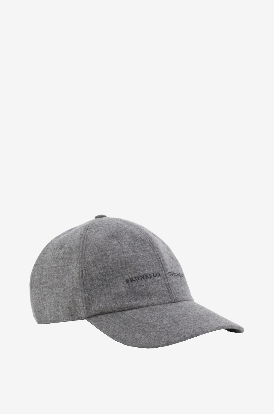 BRUNELLO CUCINELLI Cashmere and silk felt baseball cap Men LIGHT GREY 2