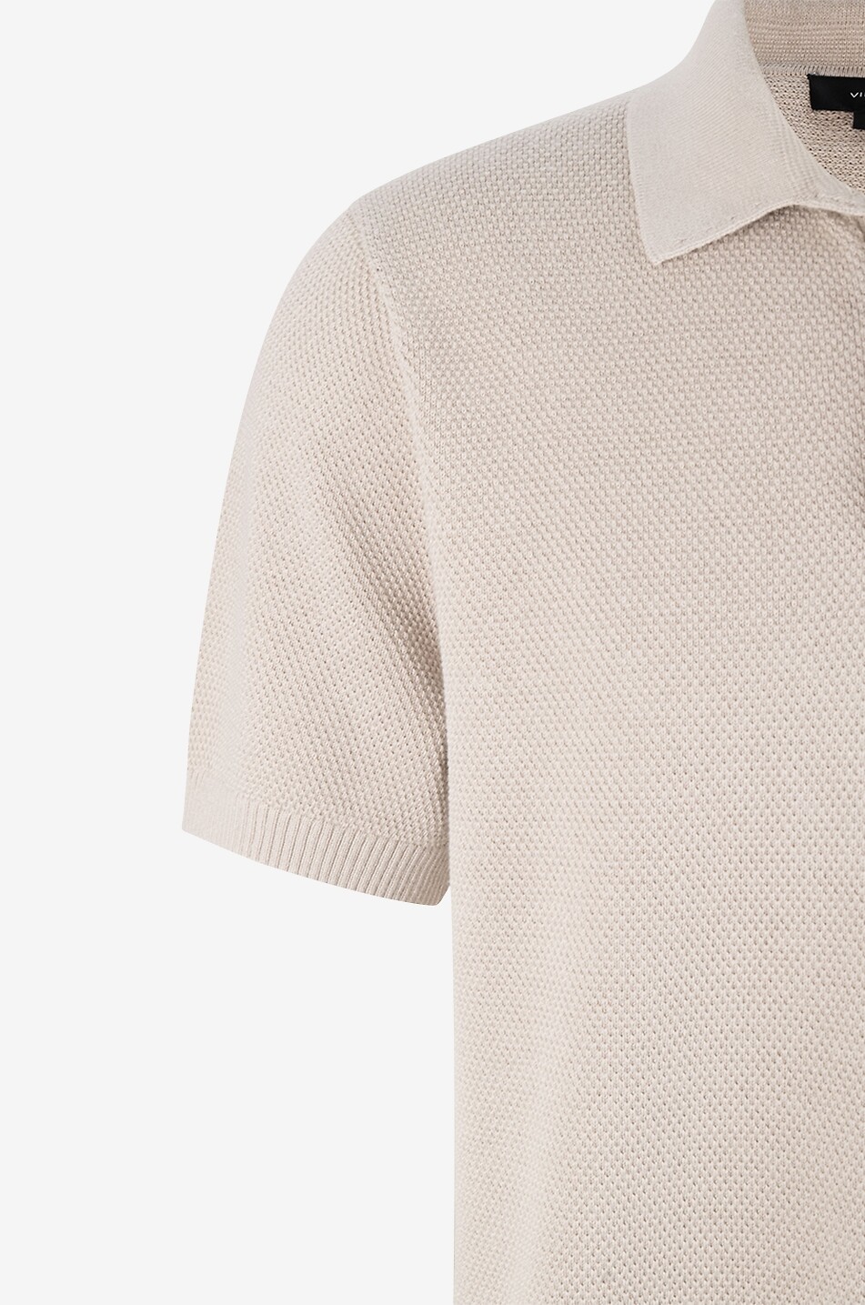 VINCE Polo à manches courtes en maille piquée Homme BEIGE 3
