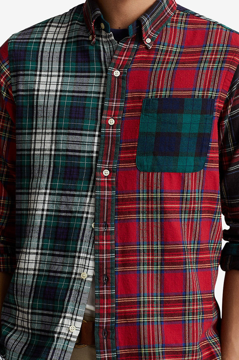 POLO RALPH LAUREN Classic Fit Fun patchwork effect patch shirt Men MULTI COLOURED 5