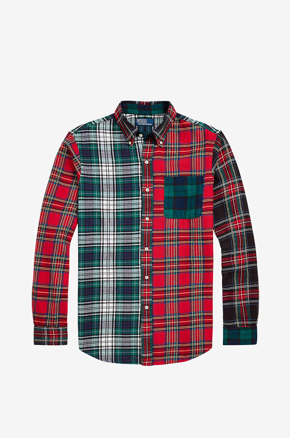 Classic Fit Fun patchwork effect patch shirt