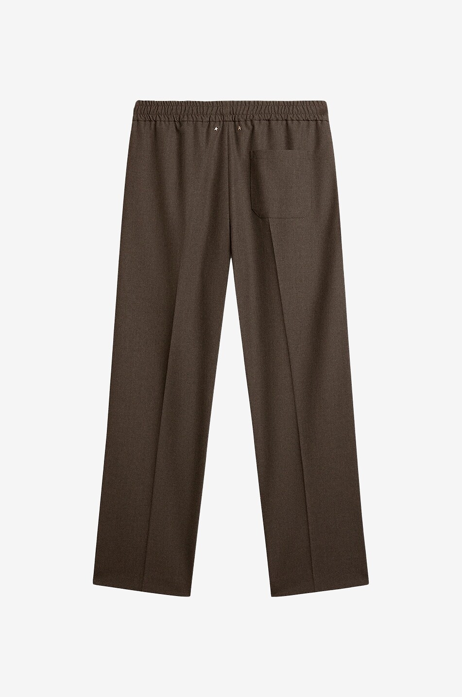 GOLDEN GOOSE Lenny jogger fit straight-leg wool trousers Men MEDIUM GREY 2