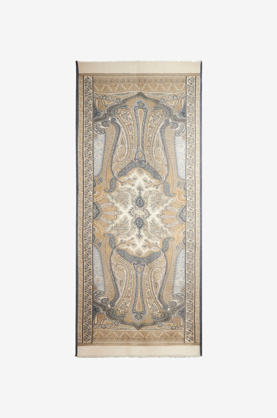 Écharpe fine en cachemire Paisley All-Over
