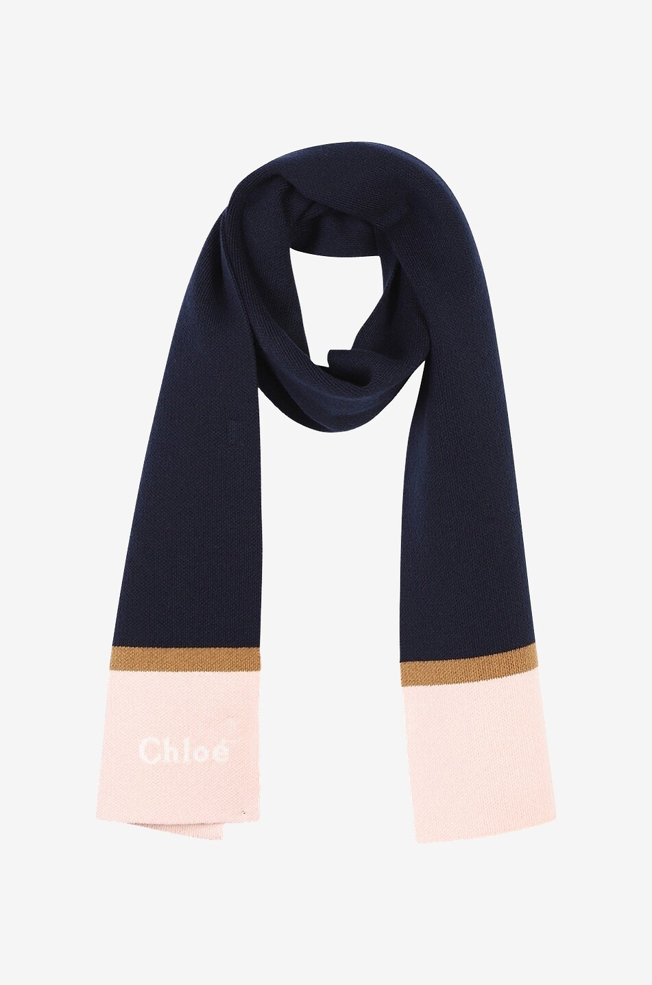 CHLOE Mädchen-Strickschal Colourblock Mädchen DUNKELBLAU 2