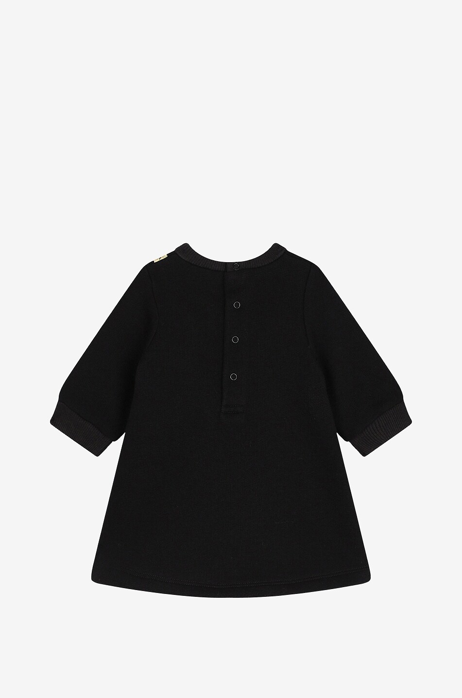 MARC JACOBS Snapshot baby sweat dress with golden print Baby BLACK 2
