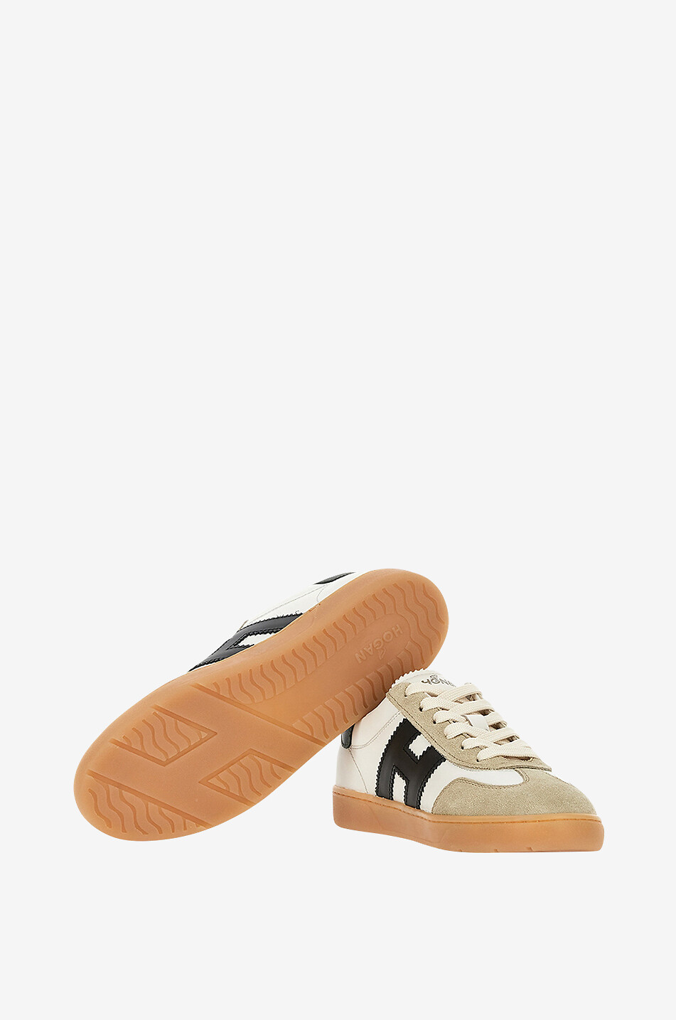 HOGAN Niedrige Schnürsneakers aus Leder Hogan Cool Damen WEISS 5