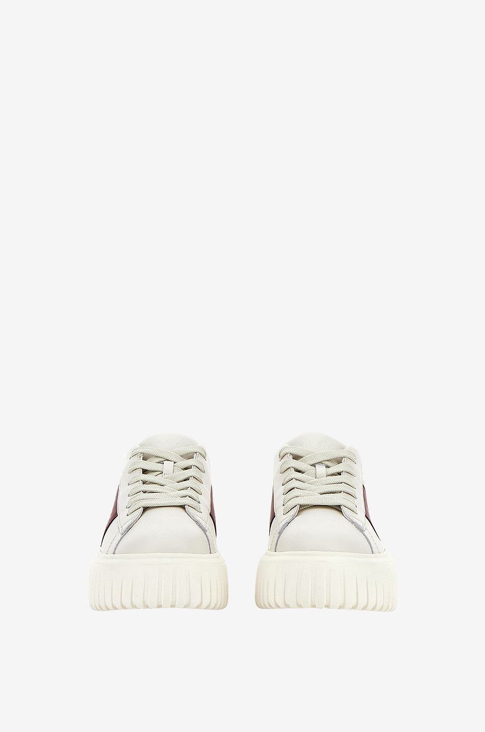 Baskets à plateau en cuir bicolore Hogan H-Stripes