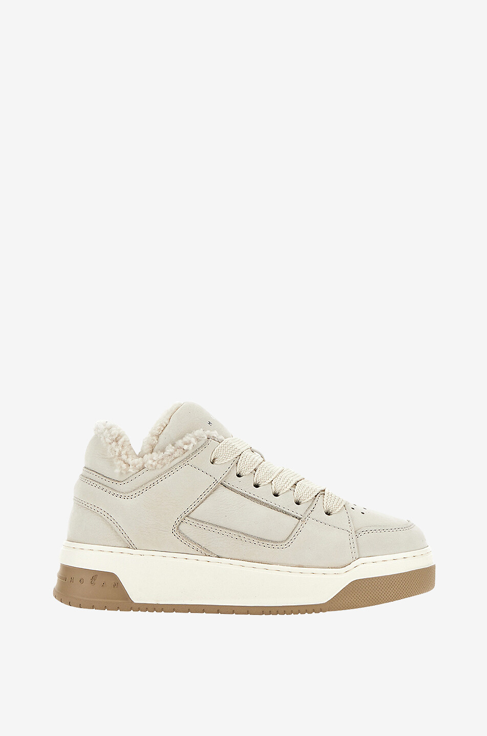 Hogan H667 faux-fur trimmed low-top sneakers