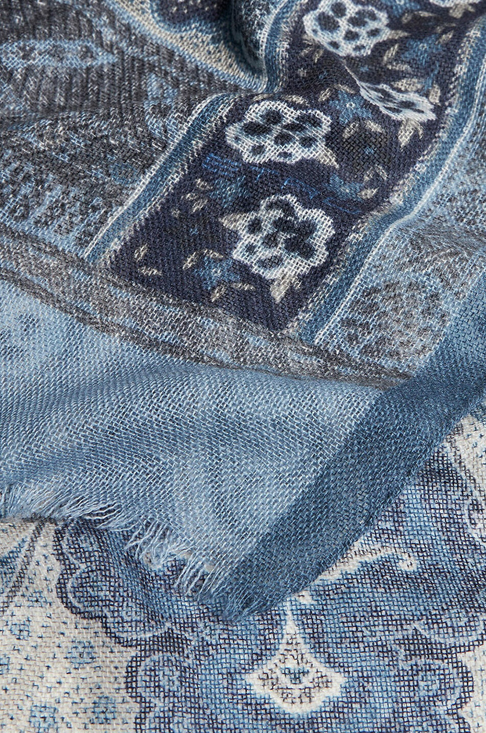 Écharpe fine en cachemire Paisley All-Over
