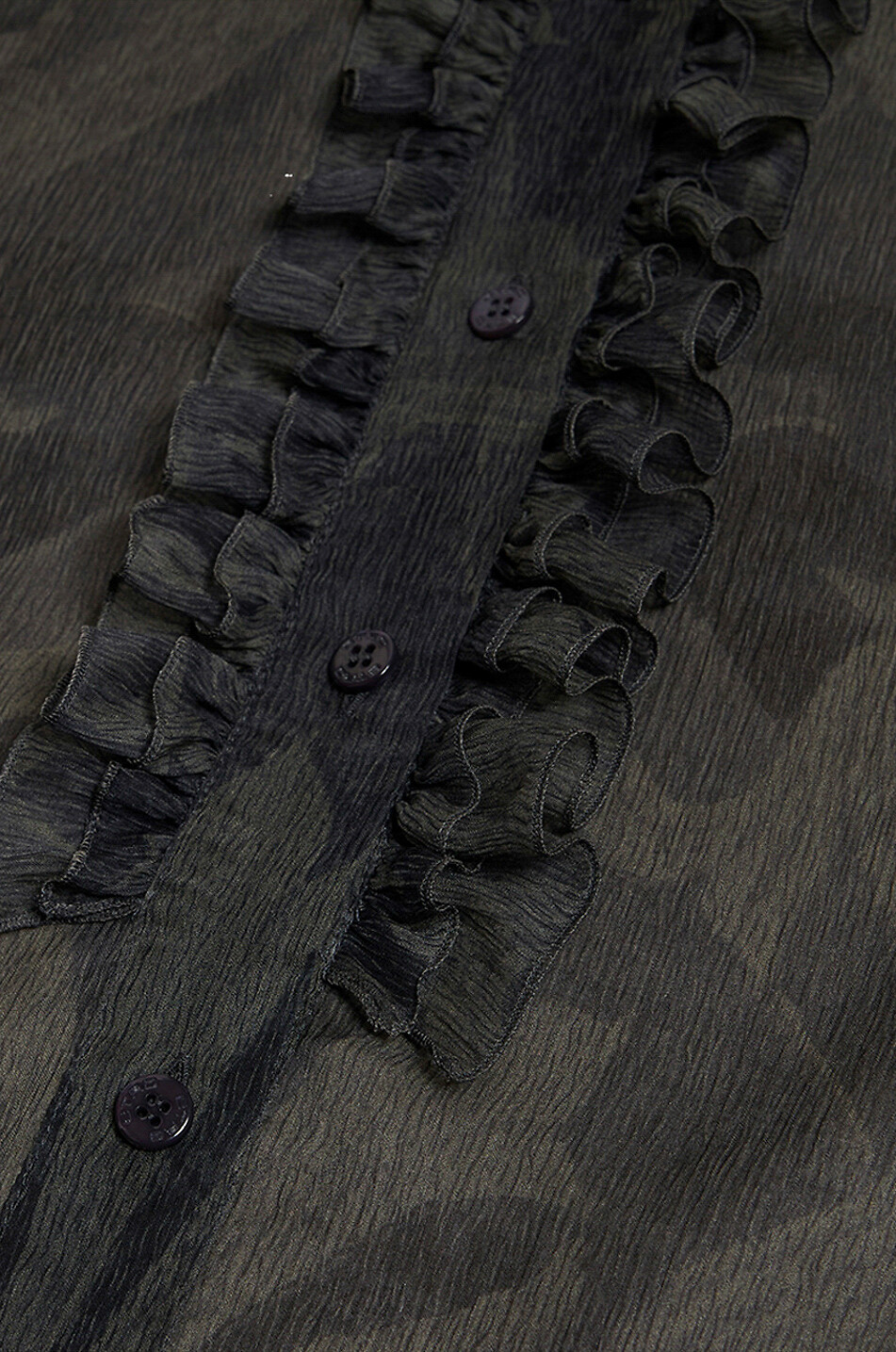 ETRO Arabesque printed silk crepon ruched shirt Women GREY 6