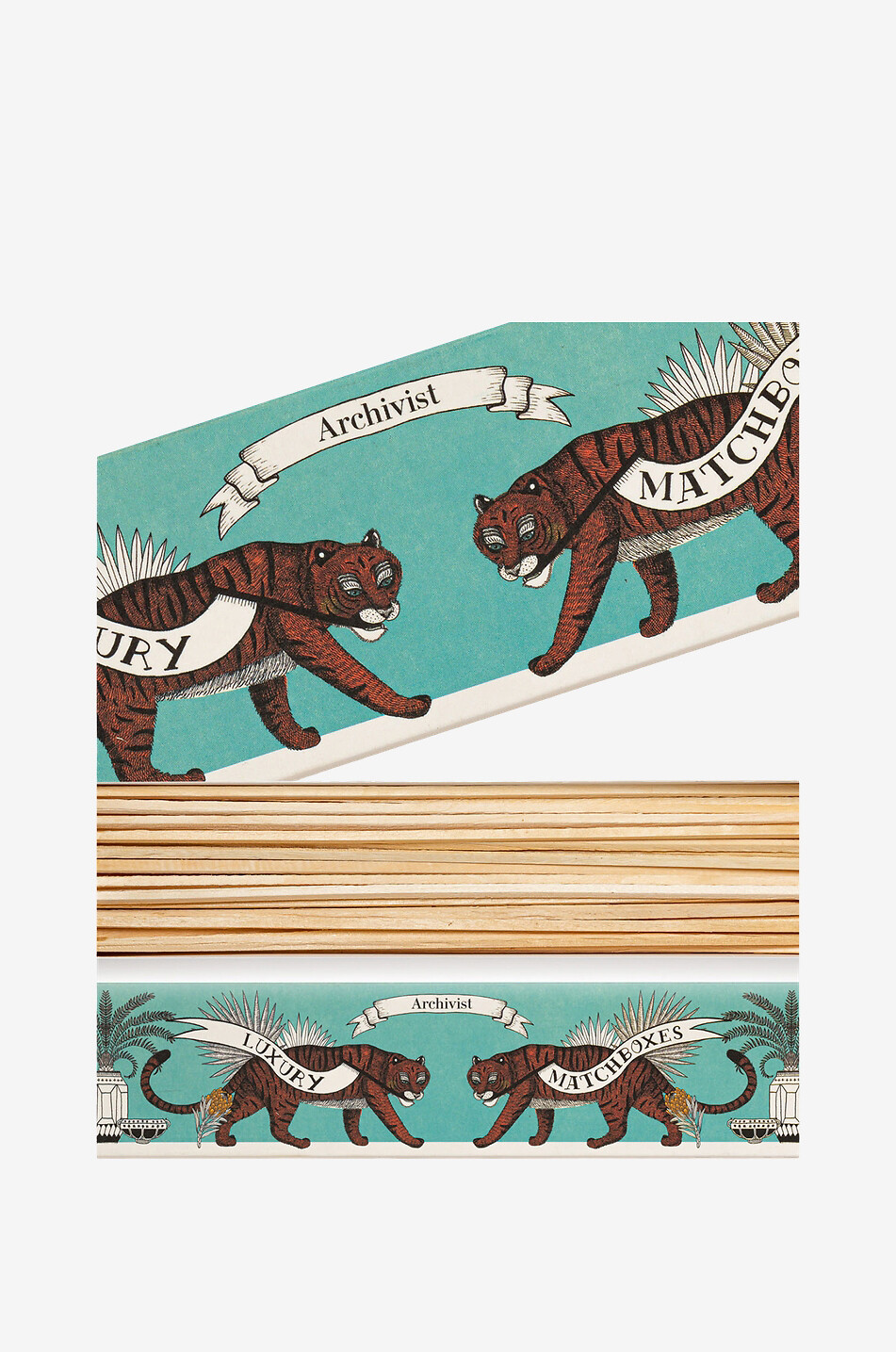 ARCHIVIST Holz-Streichhölzer Long Tiger Haus HELLBLAU 1
