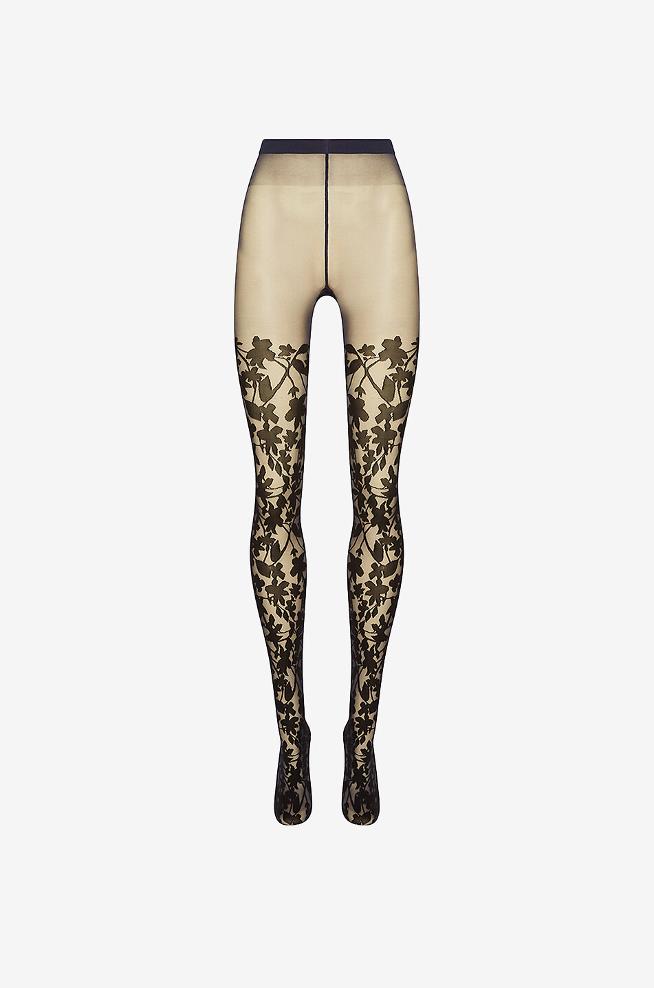 Graphic Flower floral tights