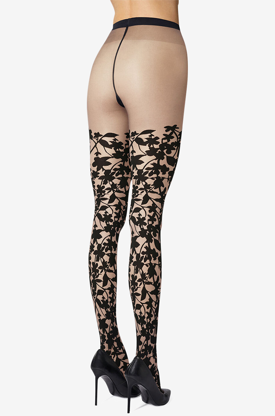 Collant fleuri Graphic Flower