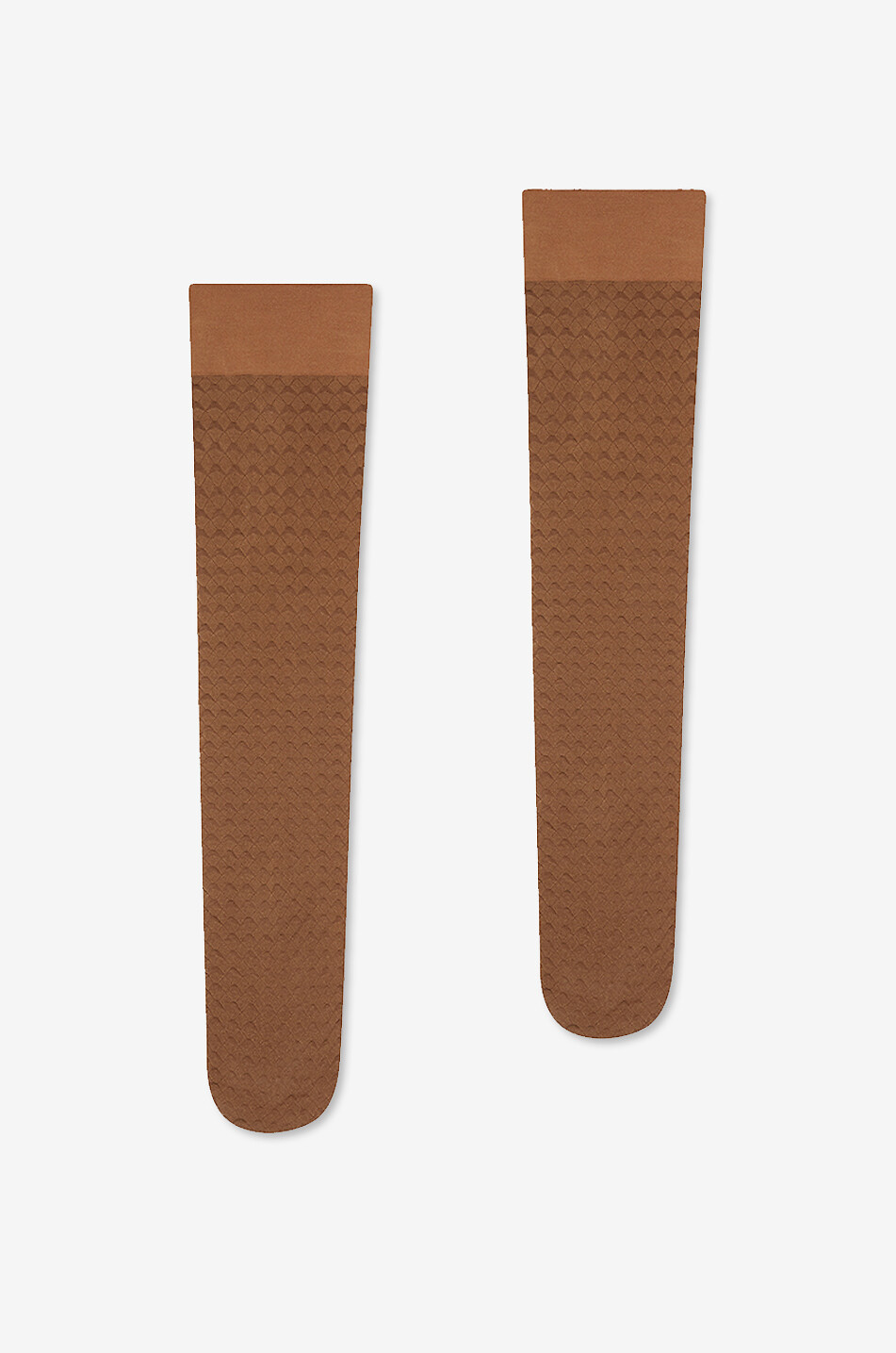 WOLFORD Kniestrümpfe mit Rautenmotiv Graphic Pattern Damen BRAUN 1