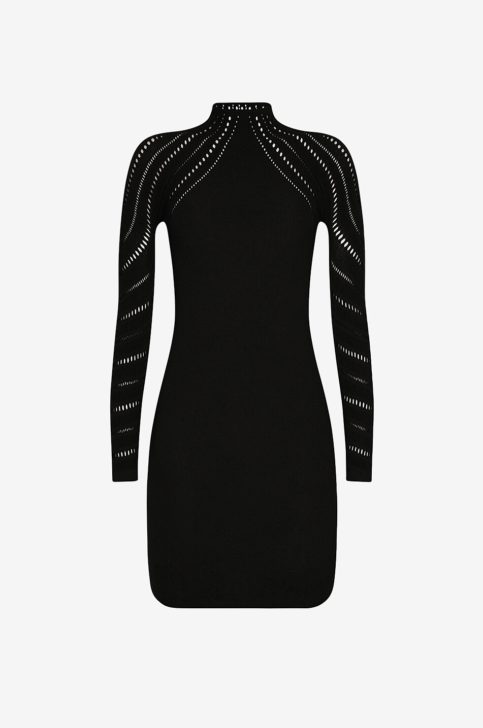 Holes Effect mini sheath dress