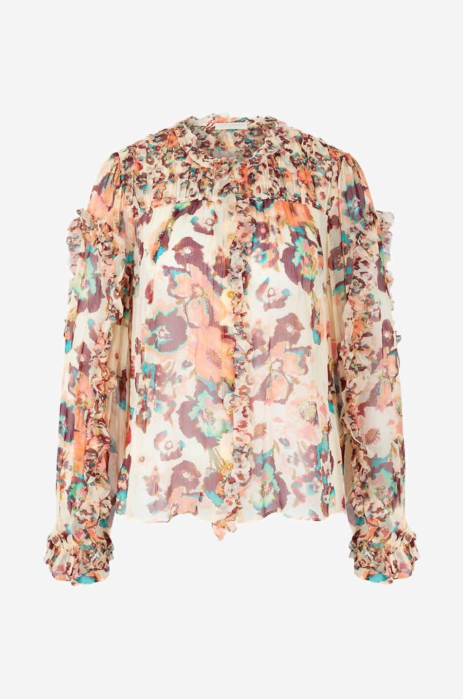 Langärmelige Bluse aus Seide Andi