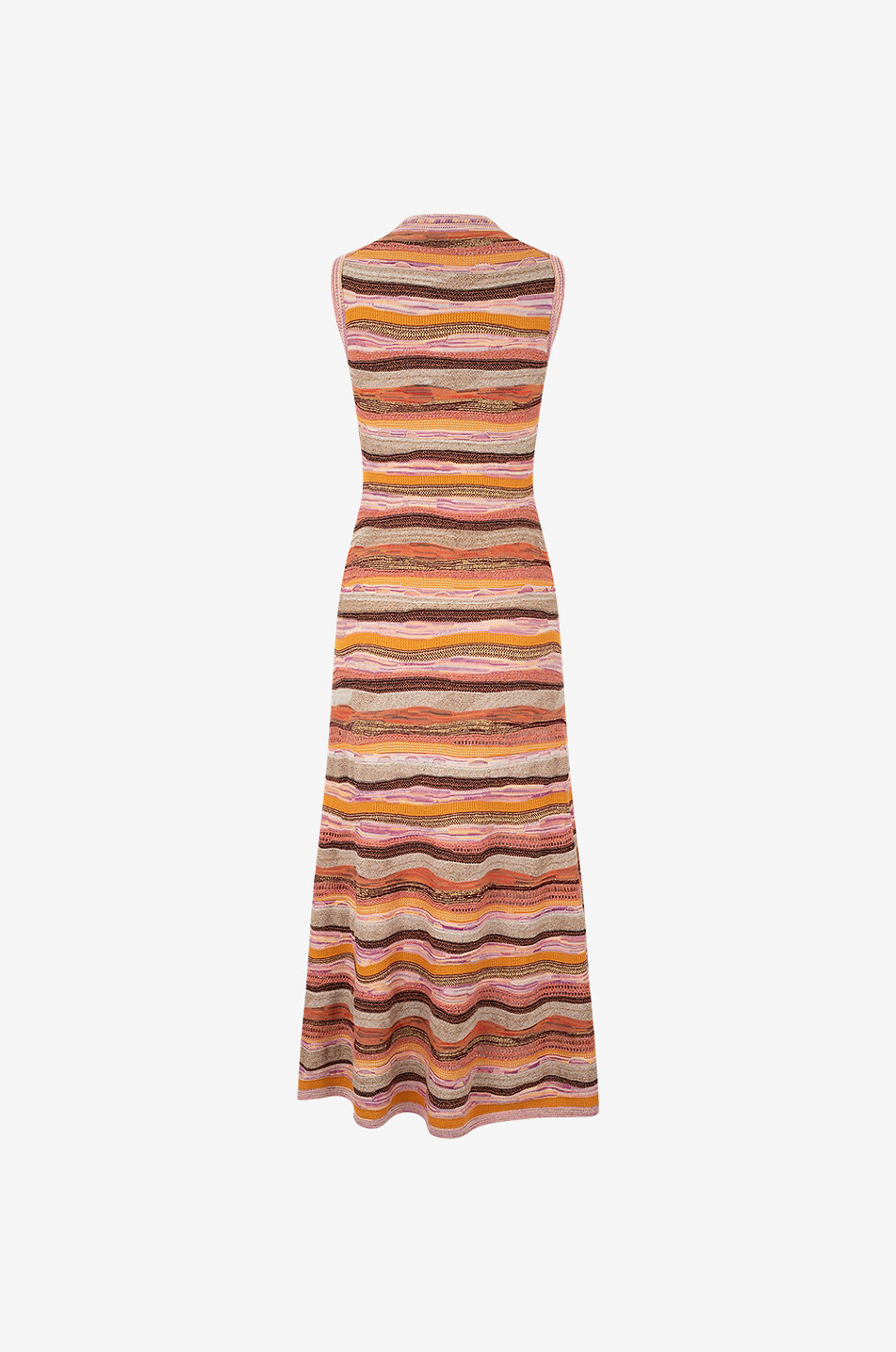 Fauna striped long sleeveless knit dress