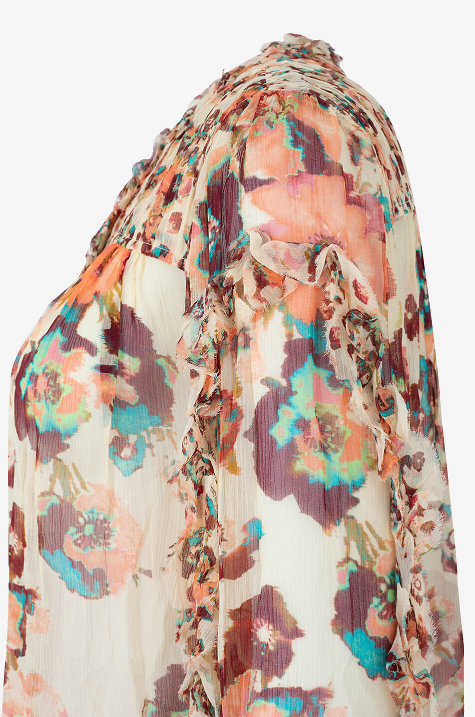 Langärmelige Bluse aus Seide Andi