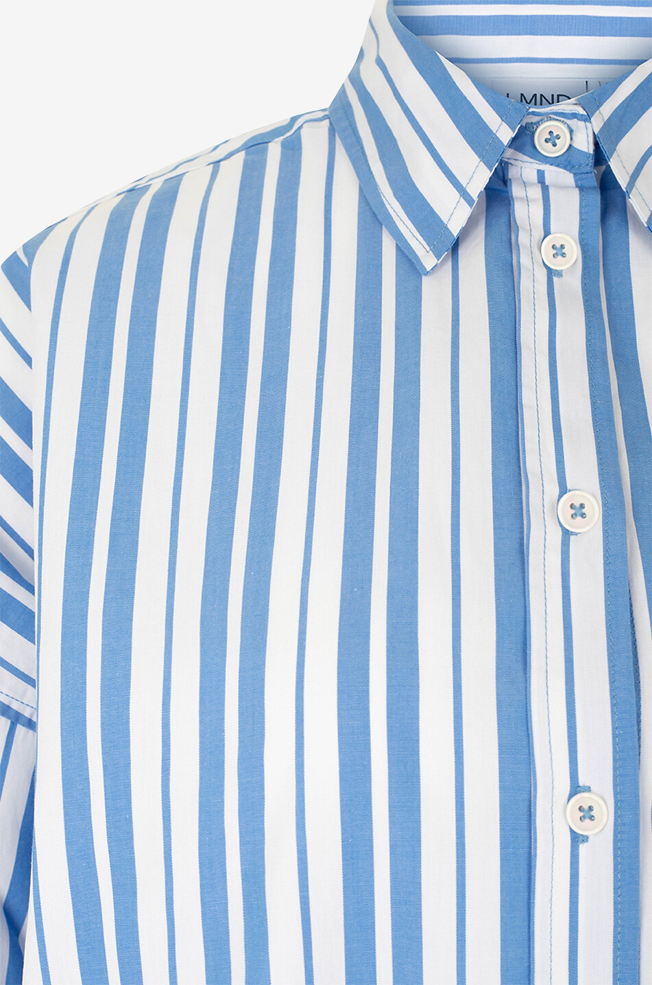 LMND Gestreiftes Hemd aus Baumwolle Chiara Damen HELLBLAU 3