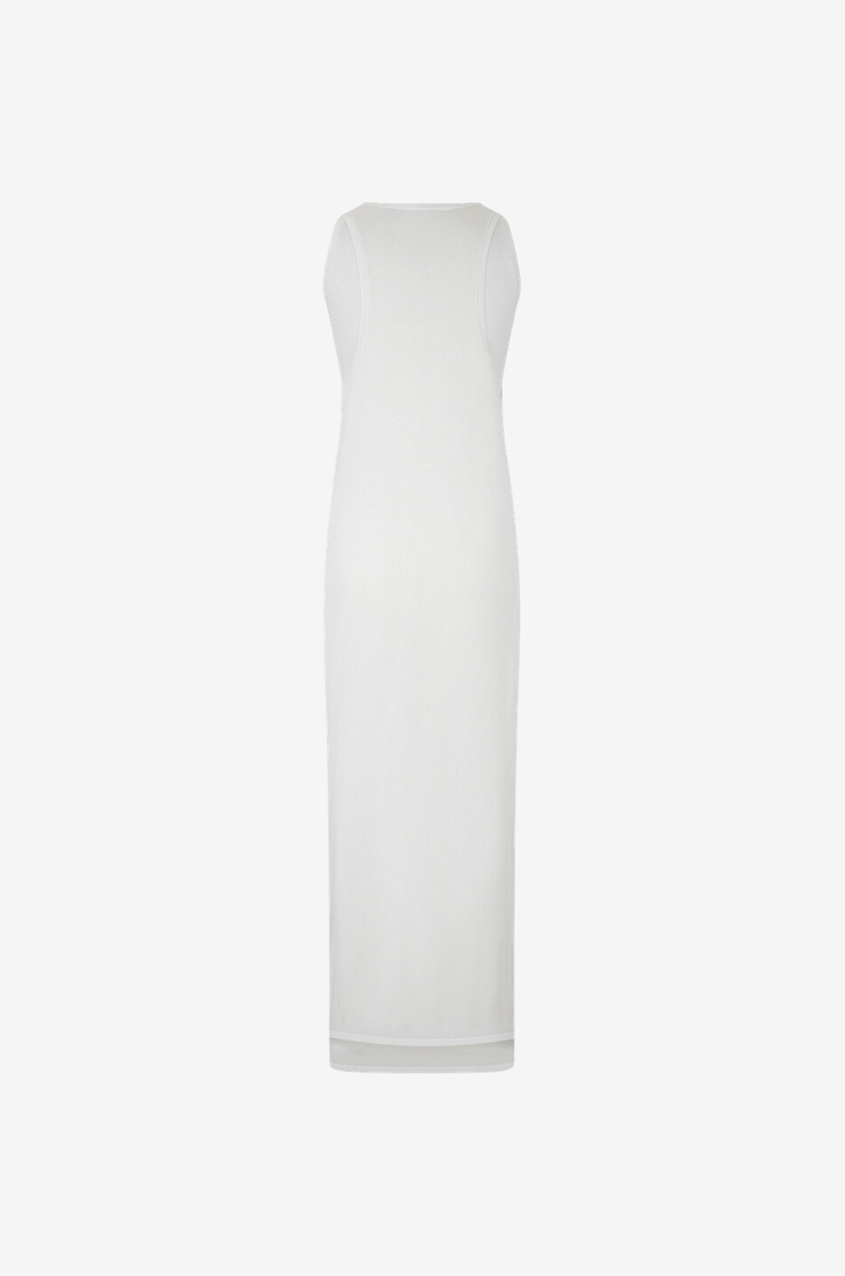 TOTEME Robe débardeur en maille de lyocell et cachemire Layered Femme BLANC 2