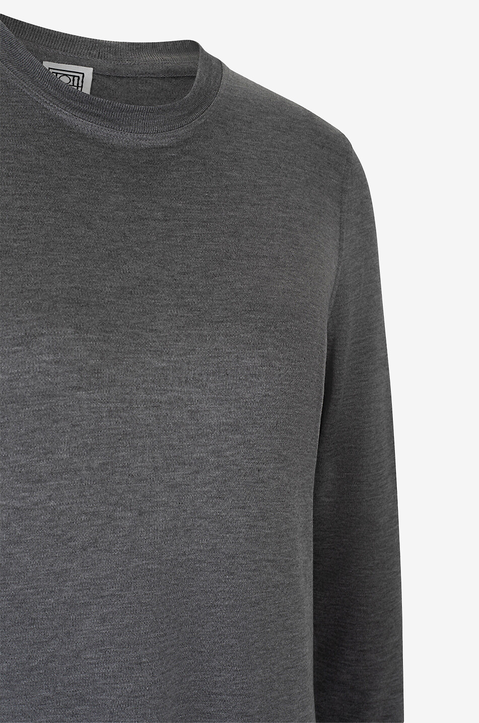 TOTEME Langes T-Shirt-Kleid mit langen Ärmeln Damen GRAU 3