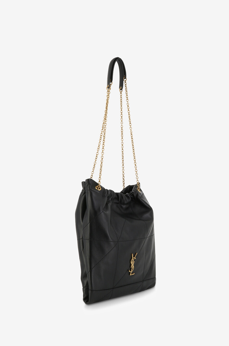 SAINT LAURENT PARIS Schultertasche aus gestepptem Nappaleder Jamie 4.3 Pochon Damen SCHWARZ 2