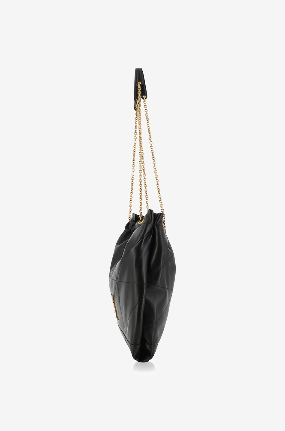 SAINT LAURENT PARIS Schultertasche aus gestepptem Nappaleder Jamie 4.3 Pochon Damen SCHWARZ 3