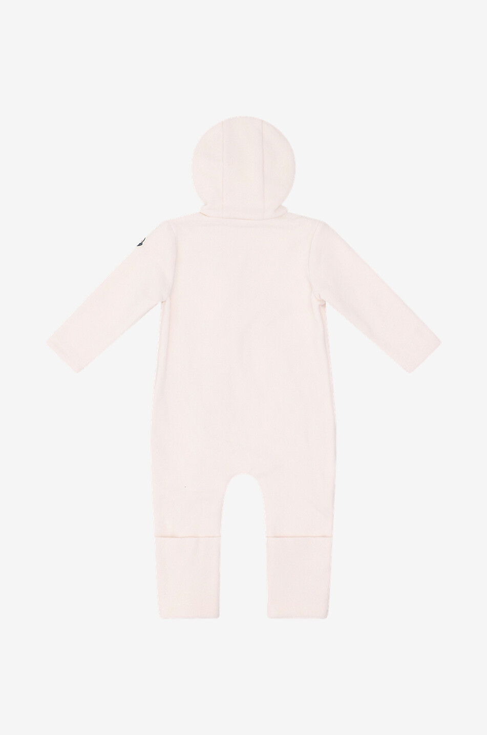 MONCLER MONBEAR baby hooded all-in-one in fleece and jersey Baby LIGHT PINK 2