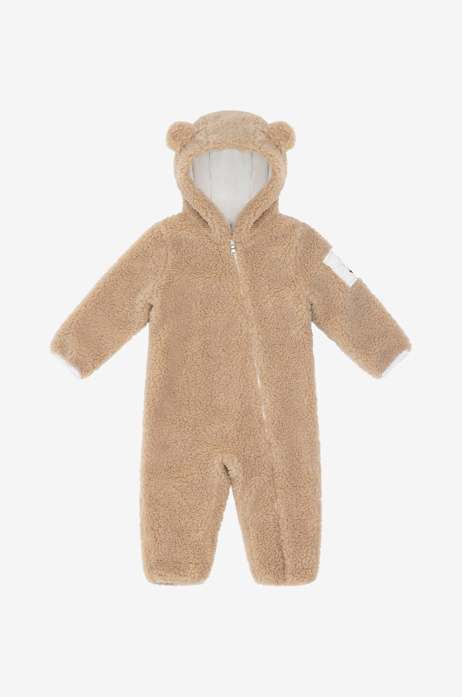 Baby snowsuit in plush with hood and ears MONCLER Bongenie