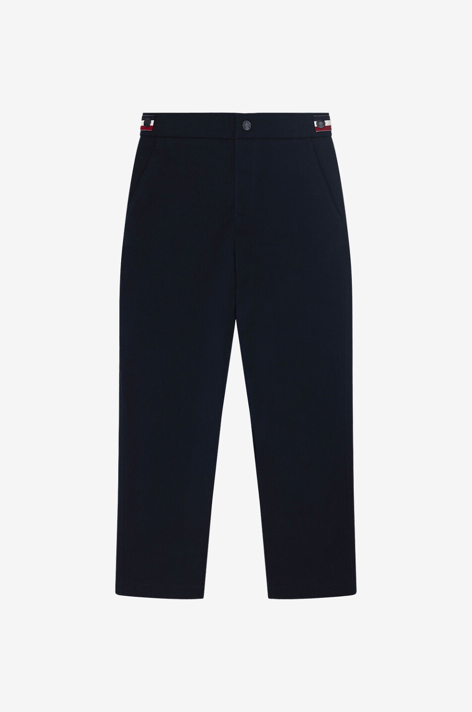 Pantalon chino orné de gros grain tricolore garçon