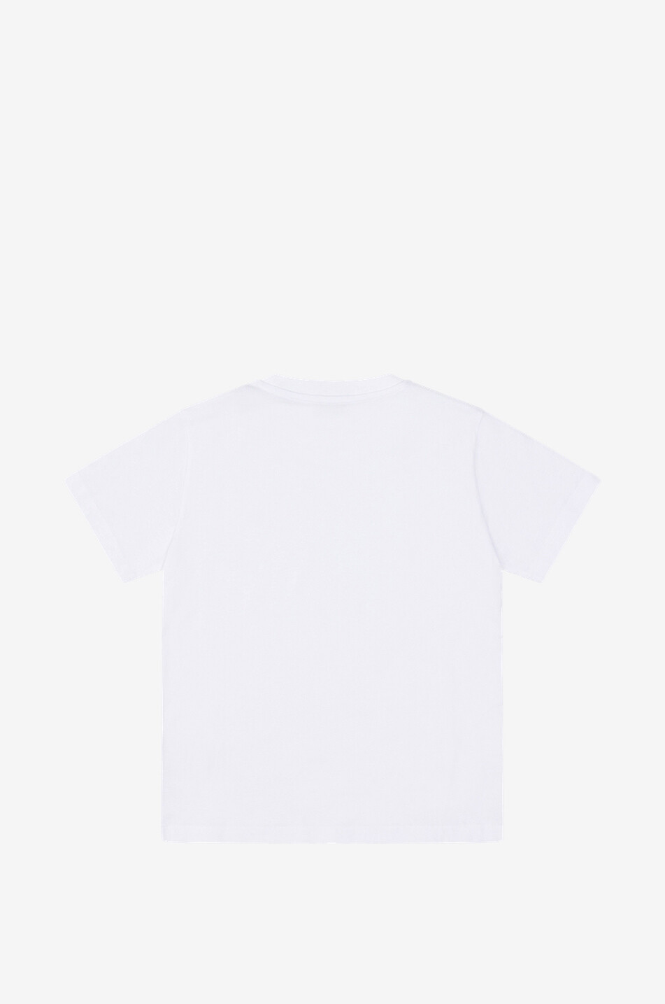 MONCLER Jungen-Kurzarm-T-Shirt mit Logopatch Junge WEISS 2