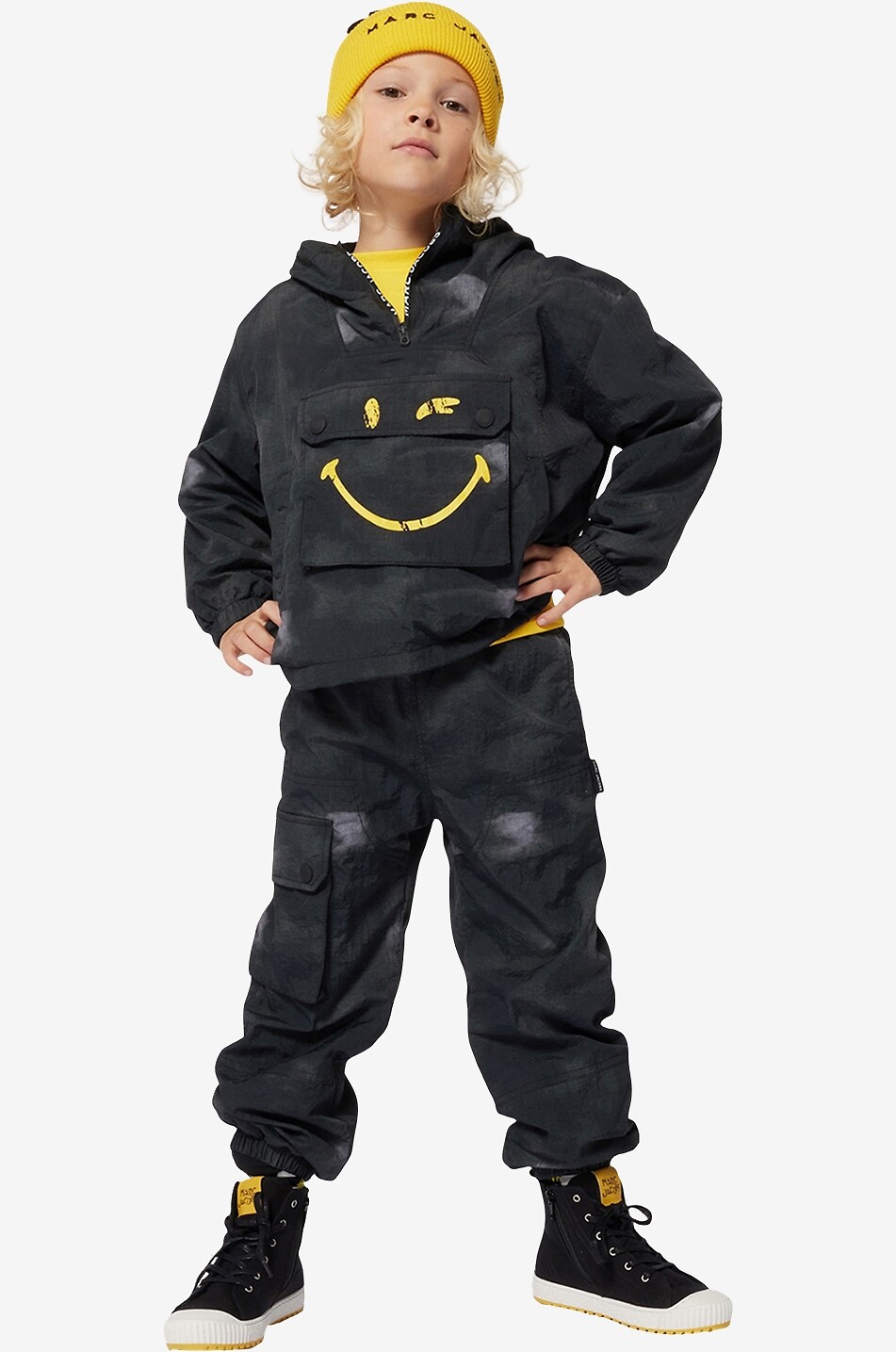 SmileyWorld boy's hooded windbreaker