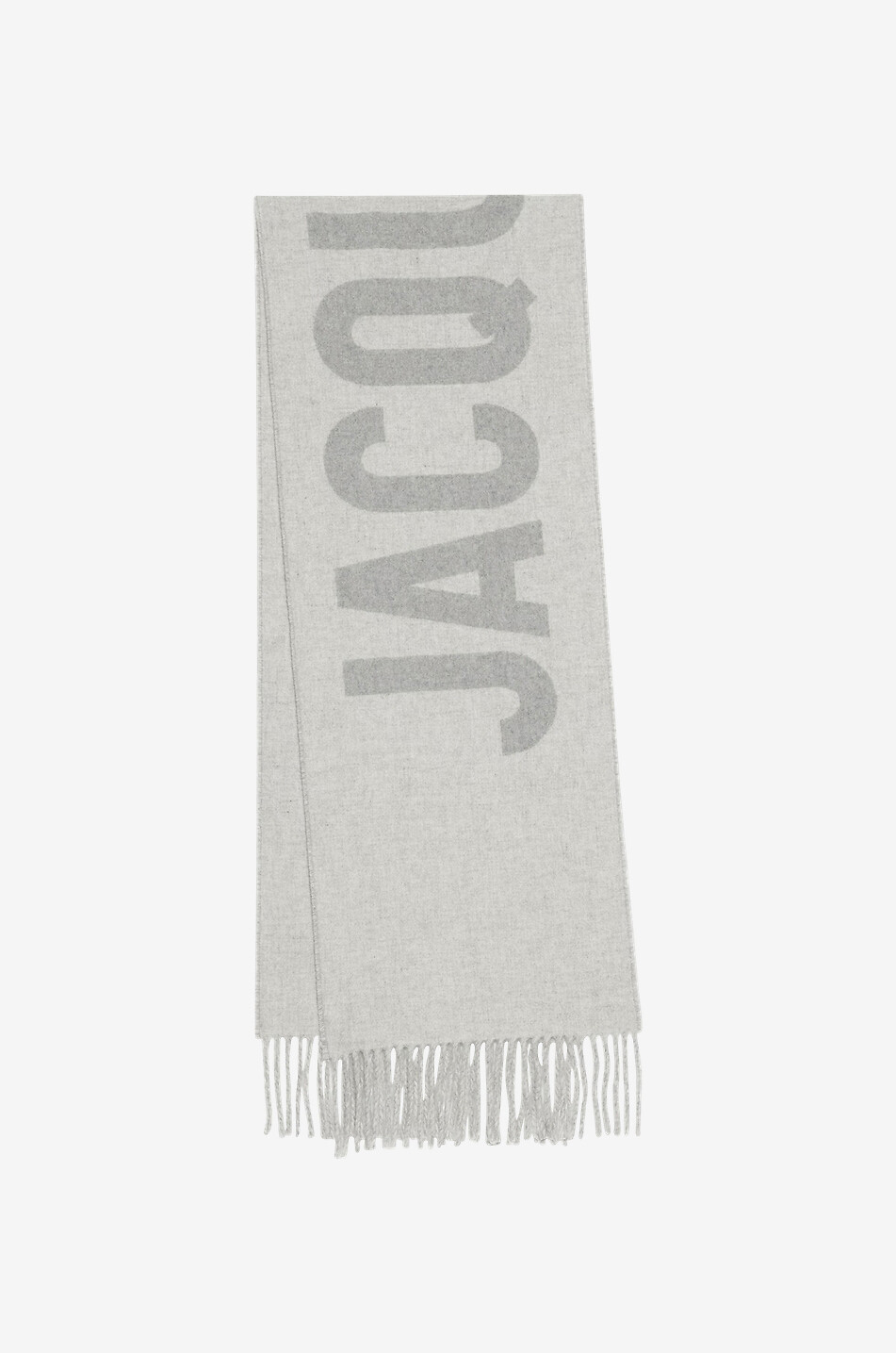 JACQUEMUS logo adorned jacquard scarf