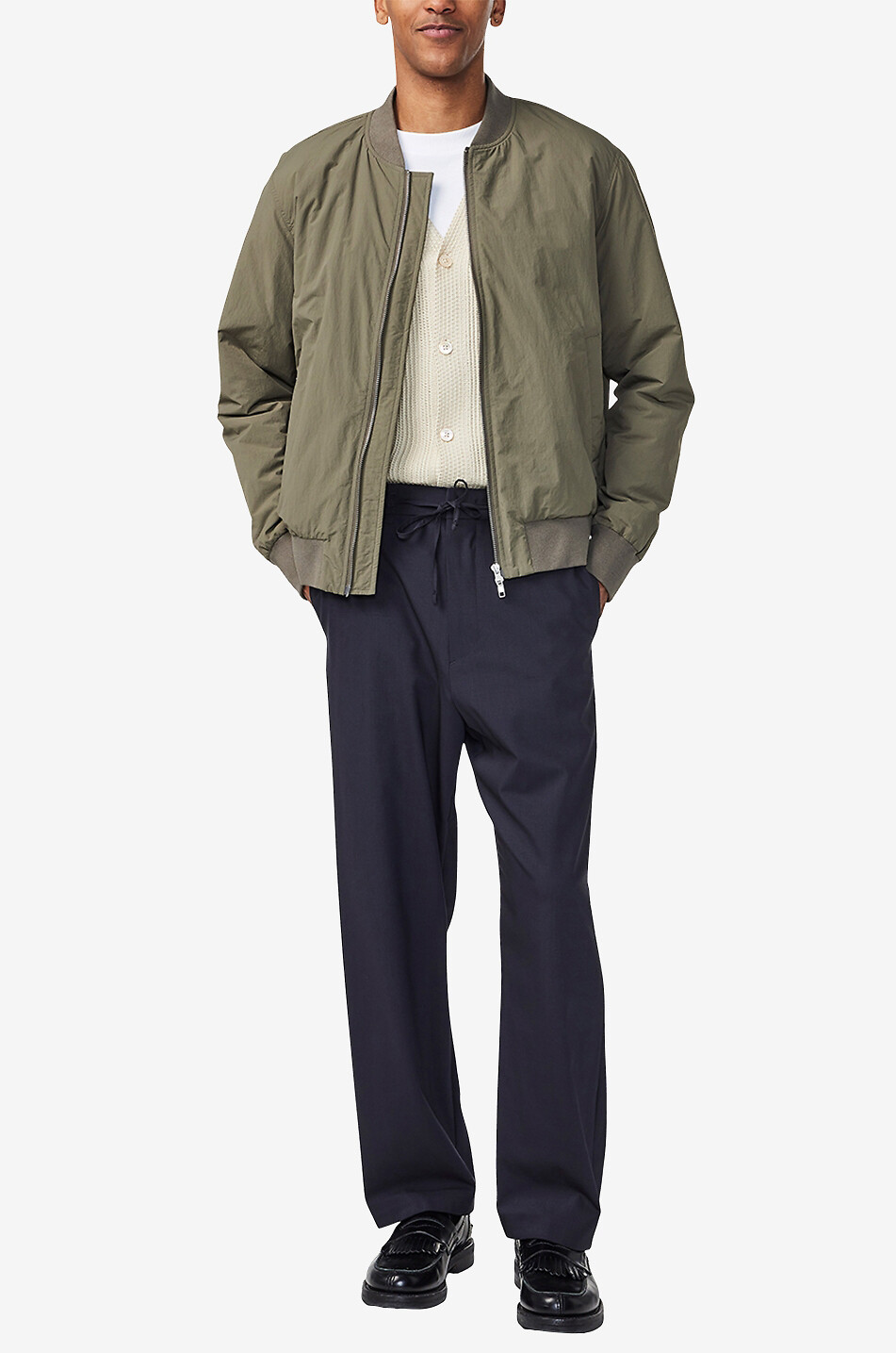 NN07 Dixon recycled nylon and PrimaLoft bomber jacket Men MEDIUM GREEN 3