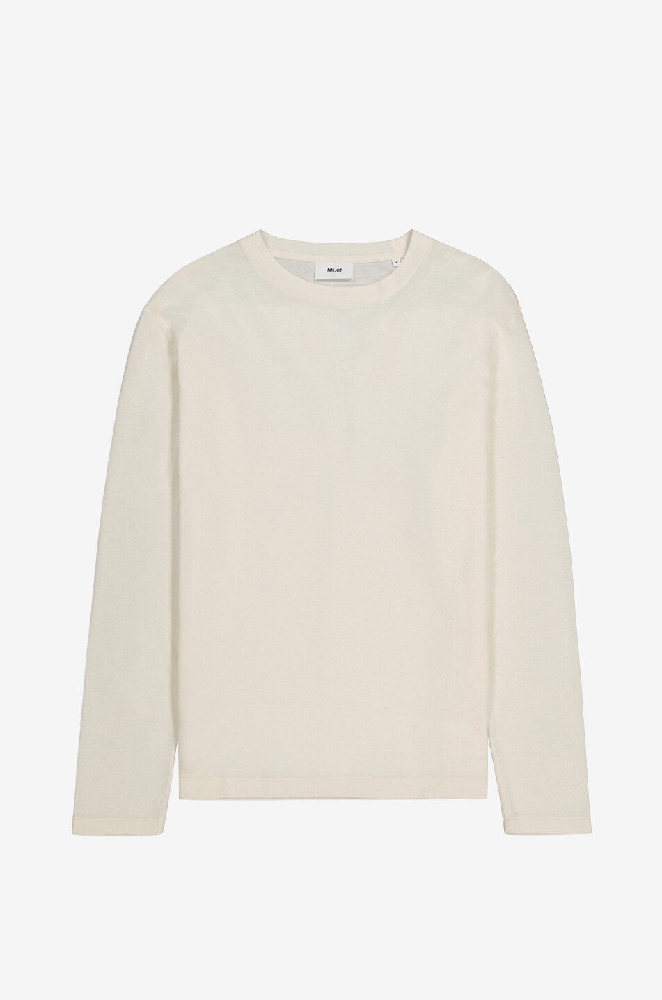NN07 Clive long-sleeved waffle textured T-shirt Men WHITE 1