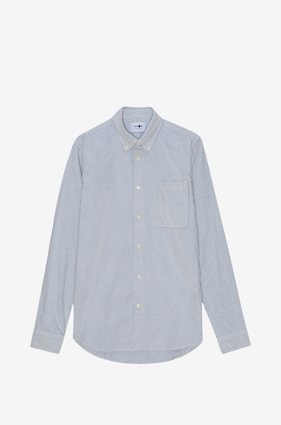NN07 Arne cotton long-sleeved shirt Men BLUE 1