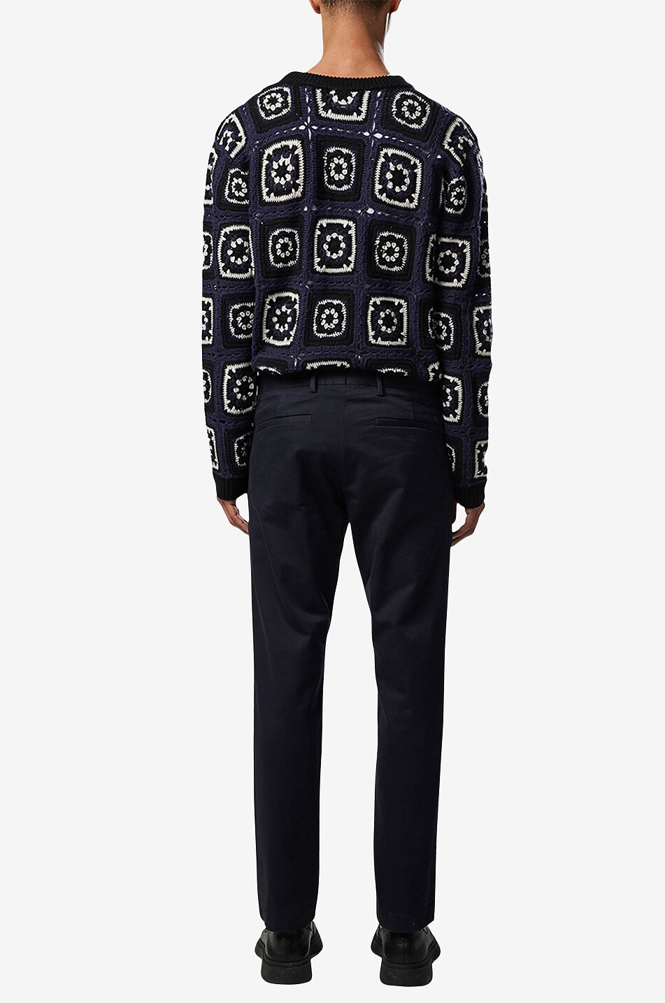 NN07 Pantalon chino fuselé en coton bio Theo Homme BLEU FONCE 5