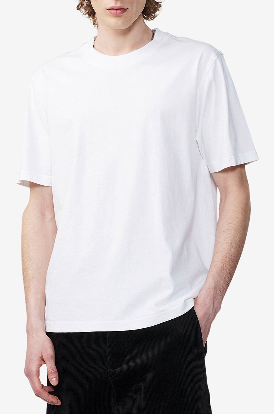 NN07 T-shirt en coton pima Adam Homme BLANC 4