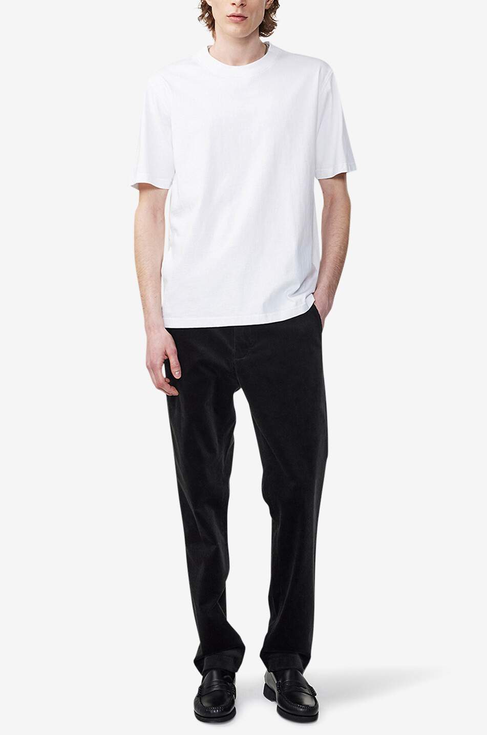 NN07 T-shirt en coton pima Adam Homme BLANC 5