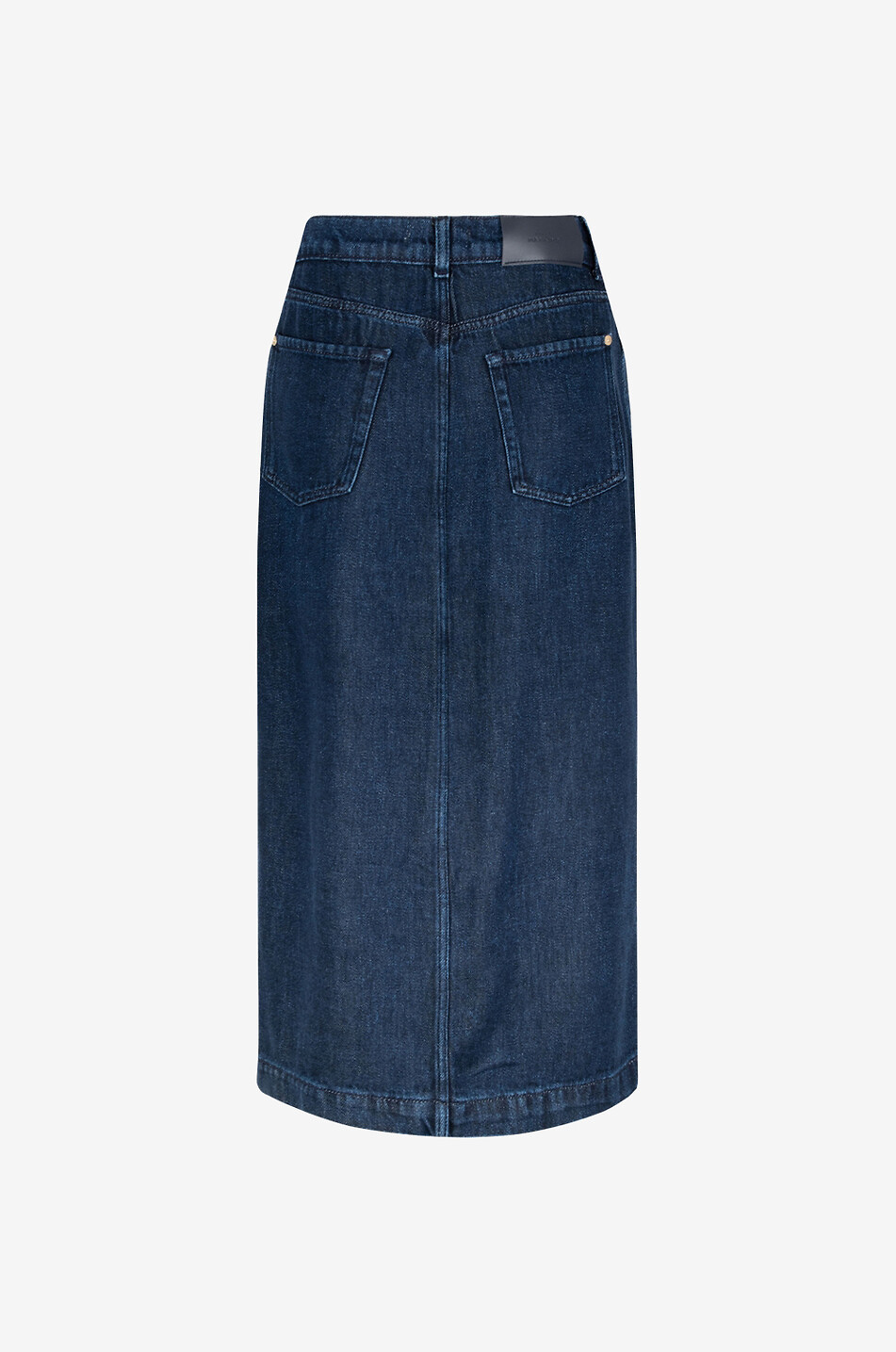 Gerader Jeans-Midirock Denim Lustre