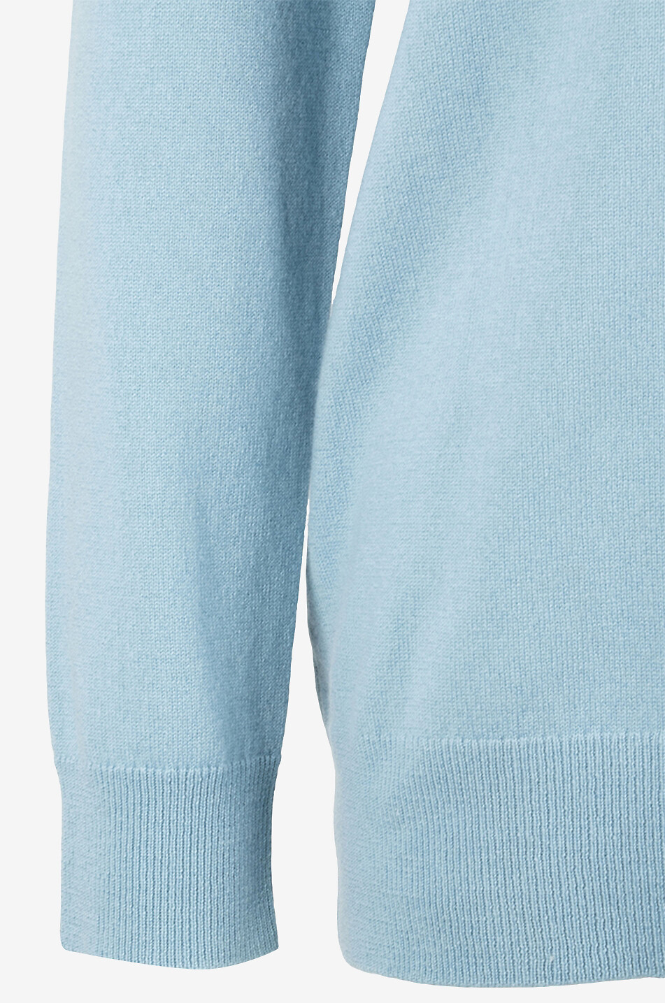 LISA YANG Strickpolohemd mit langen Ärmeln aus Kaschmir Josefine Damen MITTELBLAU 3
